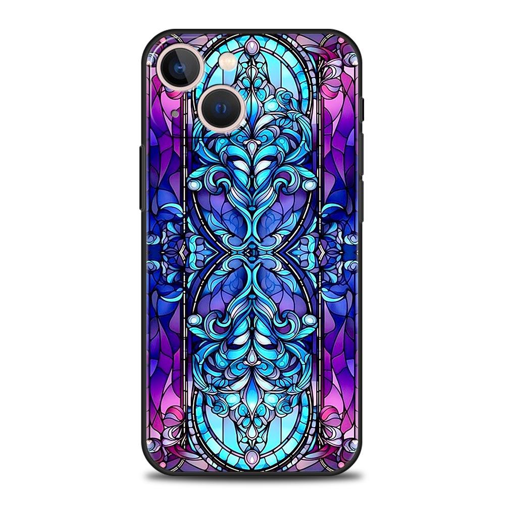 Красивый стеклянный чехол-крышка с изображением Солнца и Луны для iPhone 17 16 15 14 13 12 Pro Max 11 Pro Max 17 AIR Plus Ударопрочный мягкий ТПУ корпус