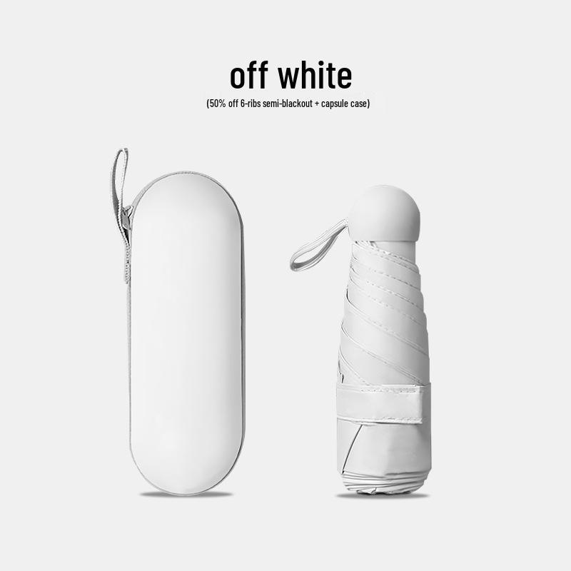 Компактный складной зонт с защитой от УФ-лучей и черной подкладкой