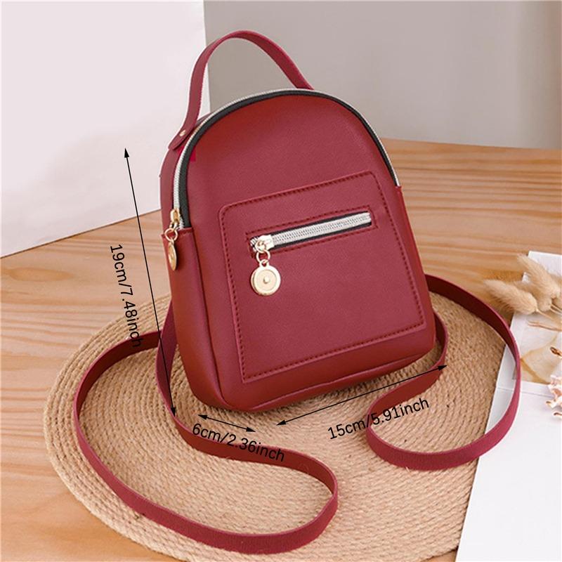 Женский рюкзак PU маленький подростковый модный досуг молния сумка через плечо рюкзак большой емкости женский мини школьный рюкзак