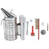 8Pcs/Set Beekeeping Kit Bee Brush Scraper Frame Clip Wire Embedder Beehive Smoker Queen Bee Cage