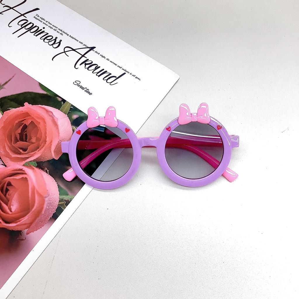 Детские солнцезащитные очки модные милые бантики модные детские солнцезащитные очки для малышей на выход универсальные очки с защитой от ультрафиолета