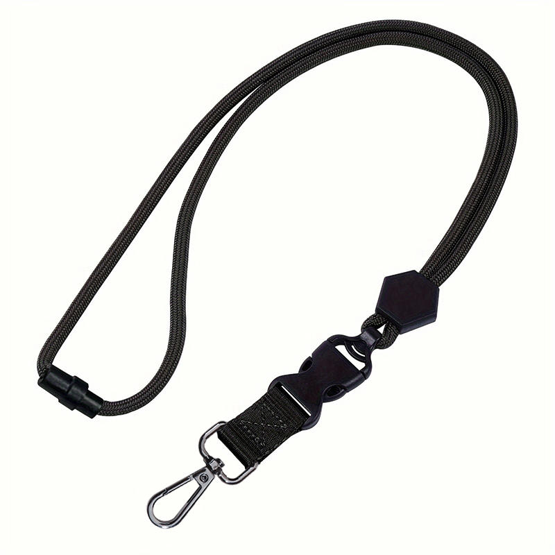 Heavy-Duty Hexagonal Adjustable Metal Hook Round Rope Strap Safety Buckle Removable Buckle Hanging Neck Employee Business Card Holder
