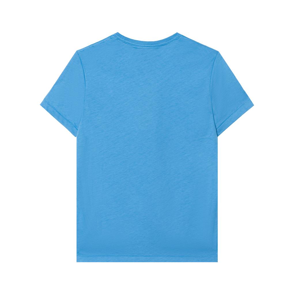 Burberry T-Shirts Men's Blue Crew Neck Moderate Straight Fit 40618221