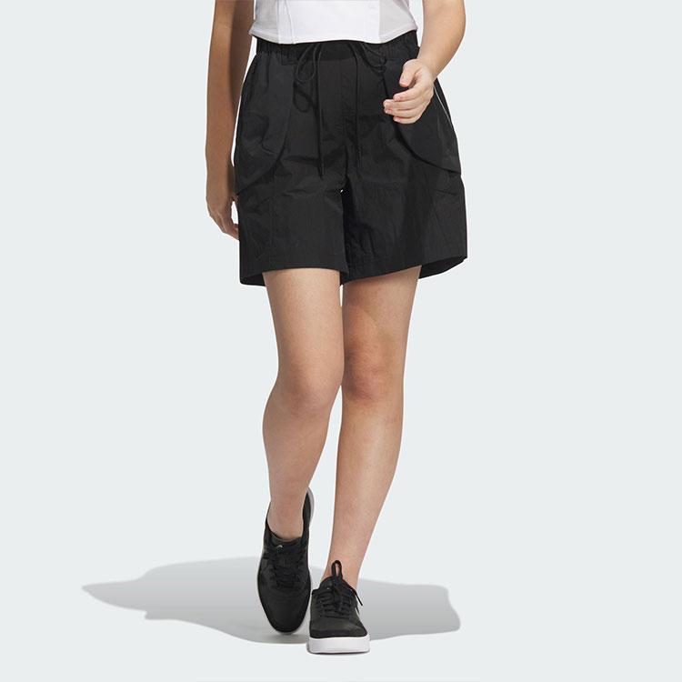 Adidas Woven Shorts Solid Color Minimalist Water-Resistant Cargo Style Loose-Fit Sports Casual Shorts Women Shorts Black JJ1595