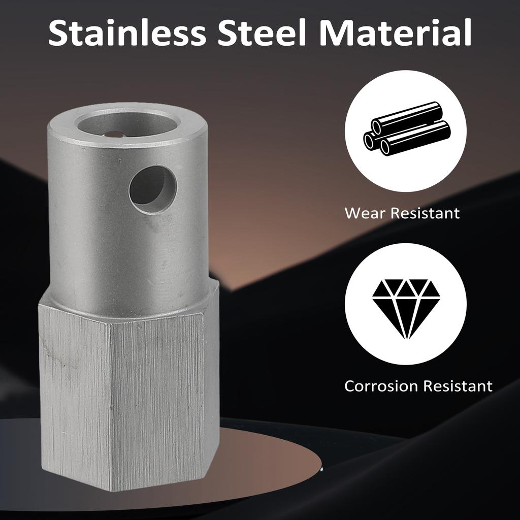 Stainless Steel Cordless Drill Adapter Kit with 12 Inch Socket Adapter Bit Fits for Top Wind