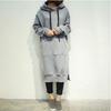 Autumn and Winter Women's Plus Size Long Loose Hooded Sweatshirt