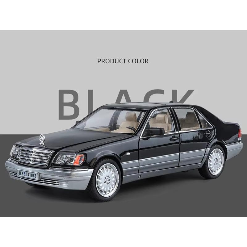Масштаб 1/24 BENZ W140 S320 SEL Street Edition сплав ретро старая модель автомобиля литые металлические классические автомобили транспортные средства модель звук свет детские игрушки подарок