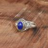 Кольцо из натурального лазурита с серебром | Кольцо из серебра 925 пробы | Кольцо с лазуритом | Серебряное кольцо ручной работы | Обручальное кольцо | 8 1/2 US
