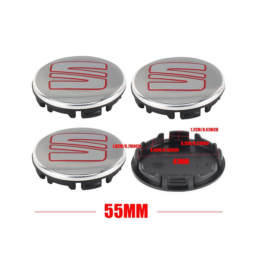 rldf3 4Pcs 55/56/63mm Car Wheel Tire Center Emblem Cover Hub Caps Sticker for seat cupra Ateca Leon 6f 6j FR Mk2 Mk3 5f 1p lbiza Exeo