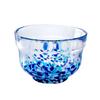 Yamakiikai Crystal Matcha Bowl, Blue and White, W614