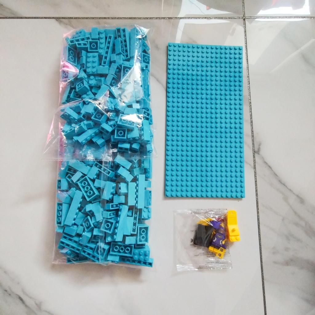 Building Blocks Hybrid Particles520g Bulk 17Colours DIY Toys for Children Free Base Plate Jigsaw Puzzle