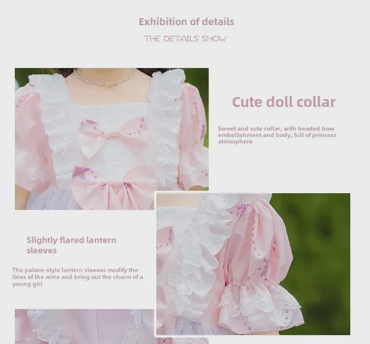 Летнее платье принцессы Лолиты для девочек