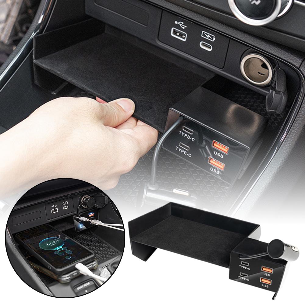 Для Honda CRV Haoying 23-24 автомобильное быстрое зарядное устройство USB шунт сигаретного типа USB-адаптер с разветвителем типа CC для зарядки O6V0