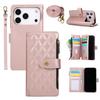 Для iPhone 17 16 15 14 13 12 Pro Max Сумка через плечо Многофункциональная Изящная Кожа Удобный захват Сумка на молнии Кошелек Чехол