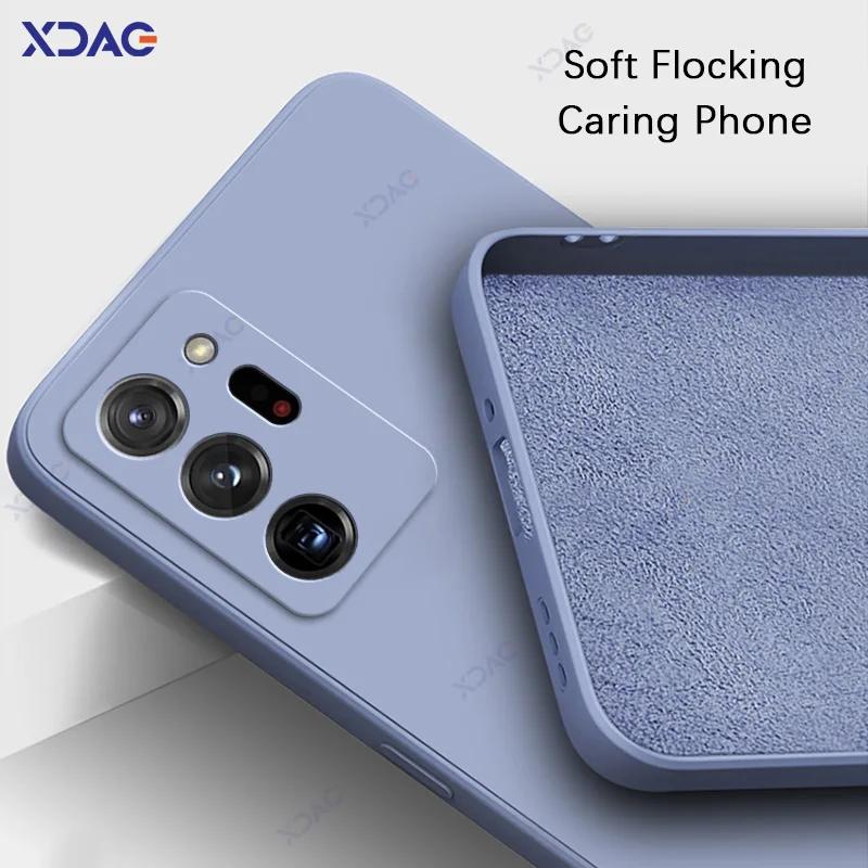 Милые модные чехлы для Samsung Galaxy Note 9 10 20 Plus Ultra SamsungNote20Ultra 5G 360 Soft Square Liquid Silicone Shield