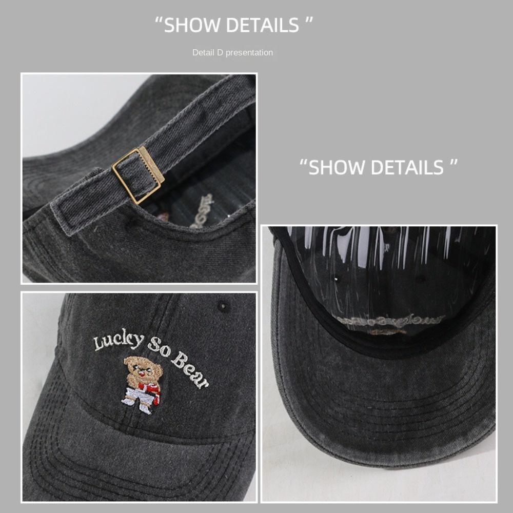 Регулируемые хип-хоп кепки Мультяшная вышитая кепка дальнобойщика Модная шляпа от солнца Спорт на открытом воздухе