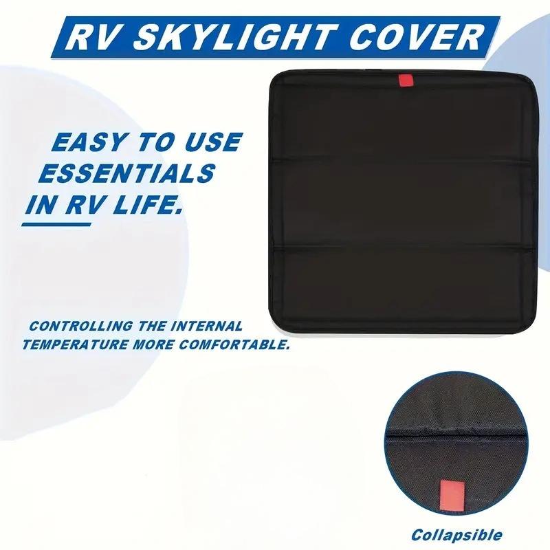 For RV Sunroof Sunshade Foldable RV Roof Cooling Pad Aluminum Film Reflective Sunshade Waterproof Dustproof Blackout Curtains