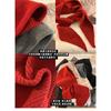 Женская теплая вязаная шапка-шарф Red Hat на осень/зиму, цельная шапка с капюшоном на шею, вязаная шапка, зима