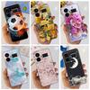 For Realme GT5 Case Clear Silicone Soft TPU Cover For OPPO Realme GT 5 RealmeGT5 Cases Flower Marble Jelly Bumper Coques