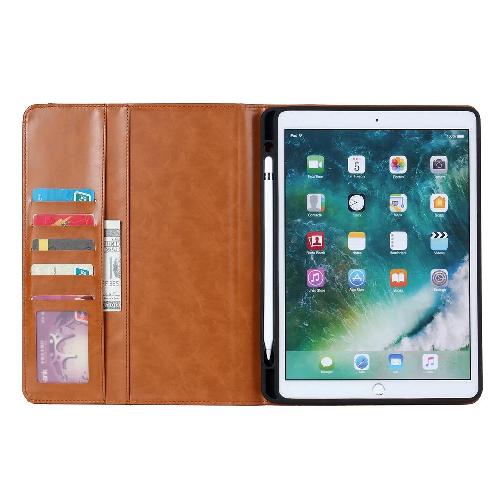Роскошный кожаный чехол-книжка для планшета Apple IPad Air Pro 13 11 12.9 Air 4 5 10 9 8 7 6 5-го поколения, мягкий на ощупь, защитный чехол