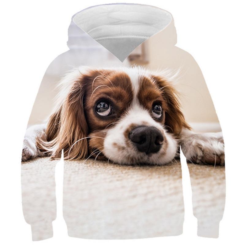 Осенние толстовки с 3D-принтом в виде животных, модные повседневные спортивные толстовки с длинным рукавом для детей и мальчиков