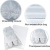 10/5PCS Oversized Non-woven Shoe Bag Waterproof Dustproof Travel Shoes Bag Portable Space-saving Transparent Shoes Organizer
