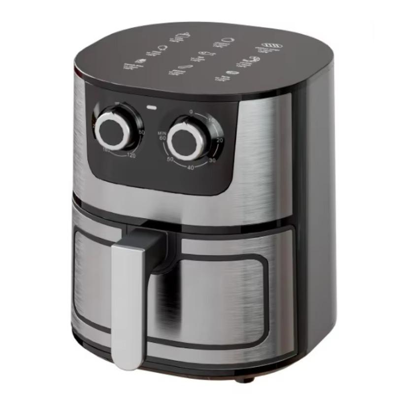 Фритюрница Visual Air Fryer 10L бытовая, большая вместимость, многофункциональная, нержавеющая сталь