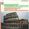 LP Record MENDELSSOHN, ORMANDY, PHILADELPHIA  - Symphony No.4 'italian' / A Midsumm OS437C CBS Japan Classical Used