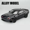 1/32 Dodge Challenger SRT Alloy Sports Car Model Simulation Diecast Metal Toy Muscle Car Model Sound and Light Children's Toys Gift