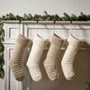 Home Decor Christmas Stockings Knitting Stocks Storage Bags Fashion Candy Bag