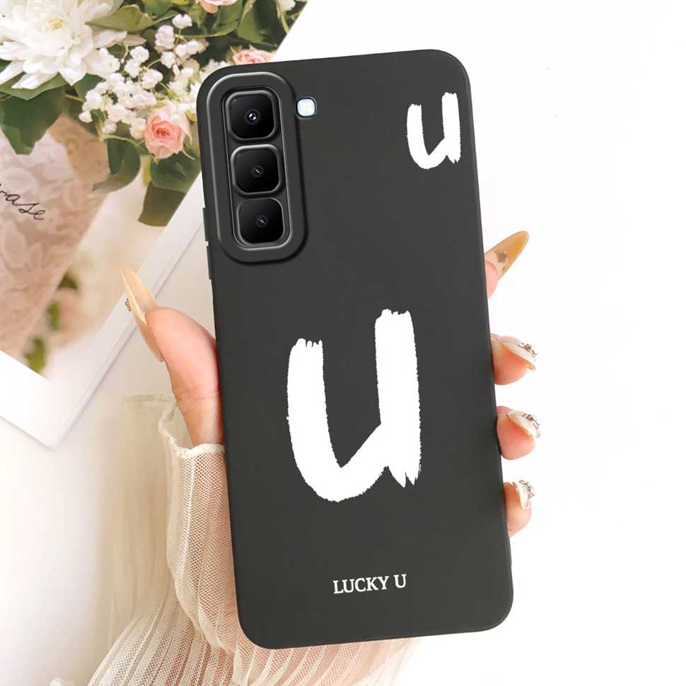 For Infinix Hot 70 5G X6895 Case New Design Letters A-Z Silicone Back Cover For Infinix Hot70 HOT 70 5G Phone Cases Bumper