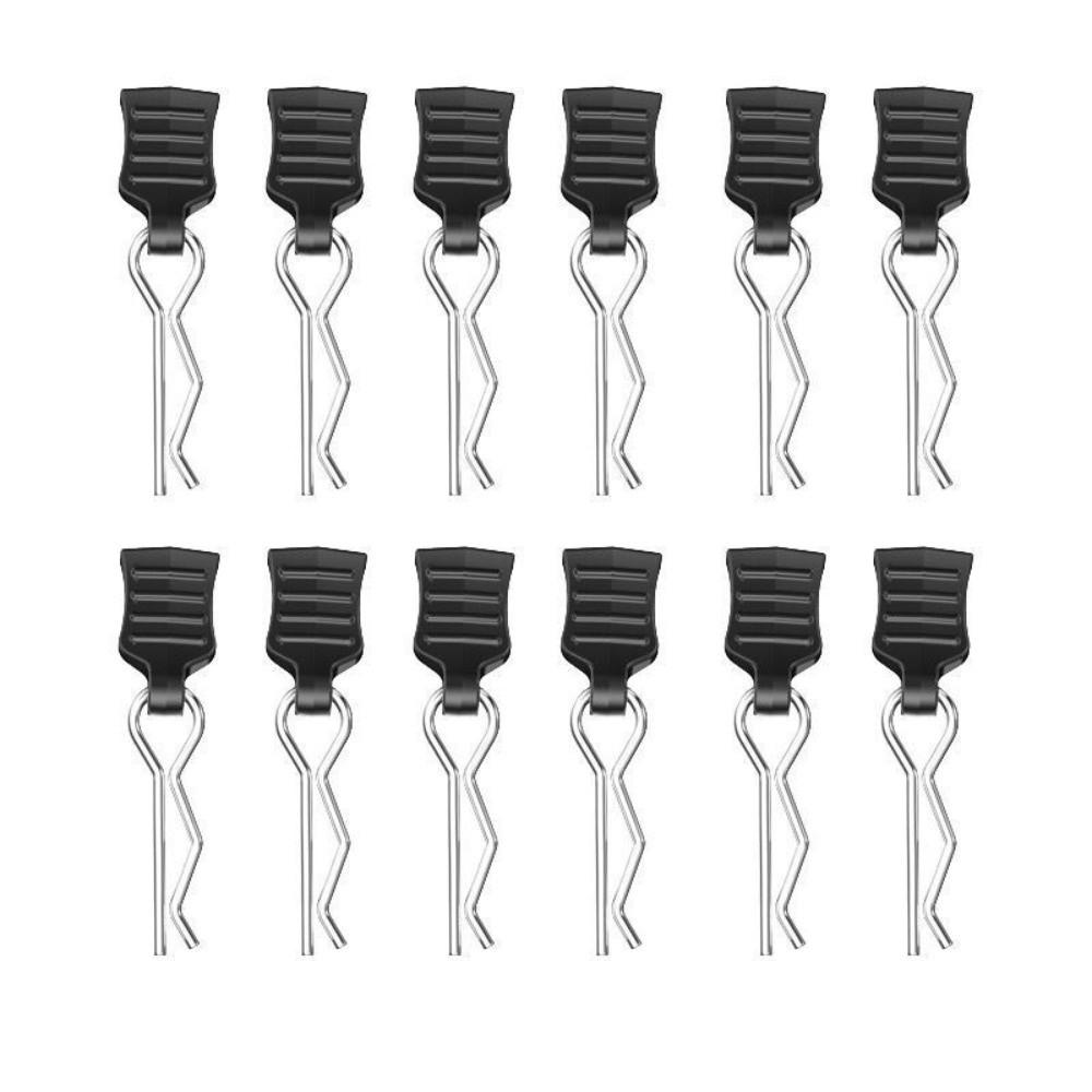 12pcs Pin with Tab Car Body Shell Clip R-type Fixed Clips Pin Durable RC Cars Parts Model Assembly
