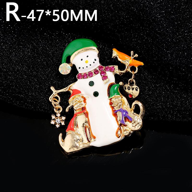 1PC Crystal Deer Women's Christmas Brooch Brooch Pins Jewelry Decoration Wedding Accessories