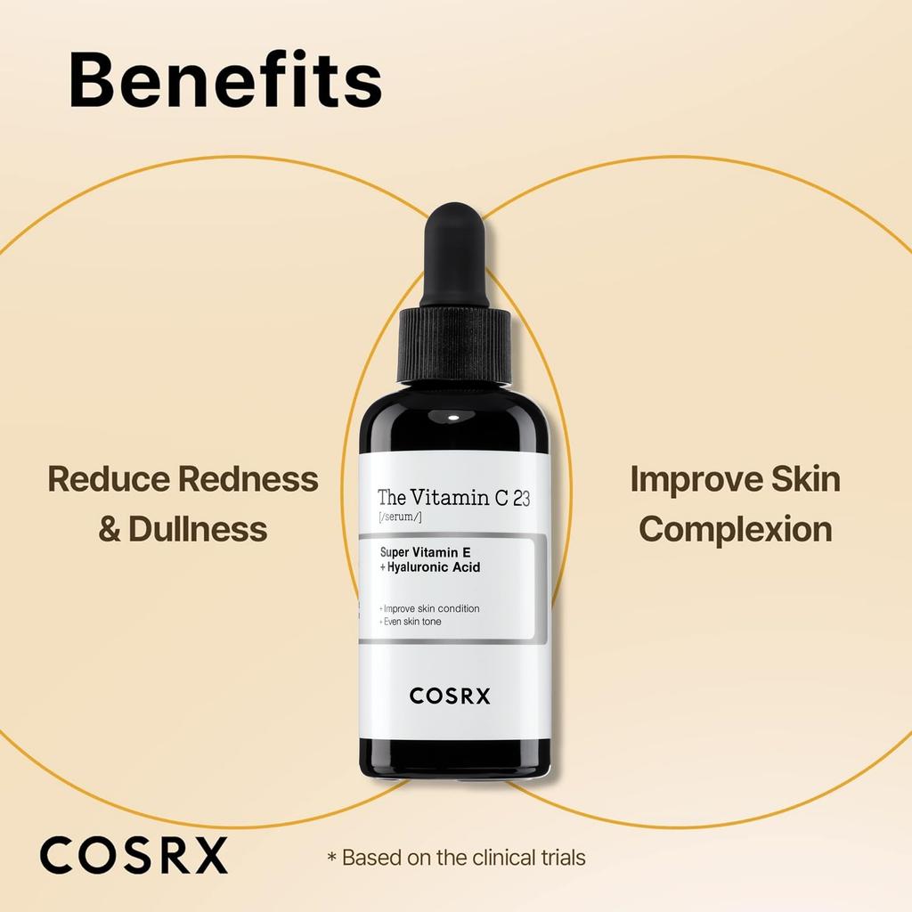 COSRX The Vitamin C23 Serum with Super Vitamin E+ Hyaluronic Acid 20ml AUTHENTIC STORE