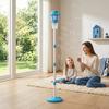 Street Lamp Bubble Machine with Music & LED Lights, Automatic Bubble Blower for Kids, Adjustable Height 21-47", Detachable Wand, Rechargeable Outdoor