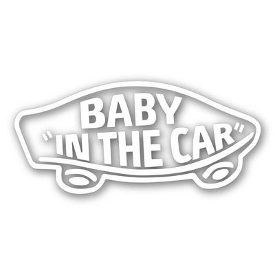 Sticker Town Стиль VANS МАЛЫШ В МАШИНЕ Маркер для ребенка A, белые