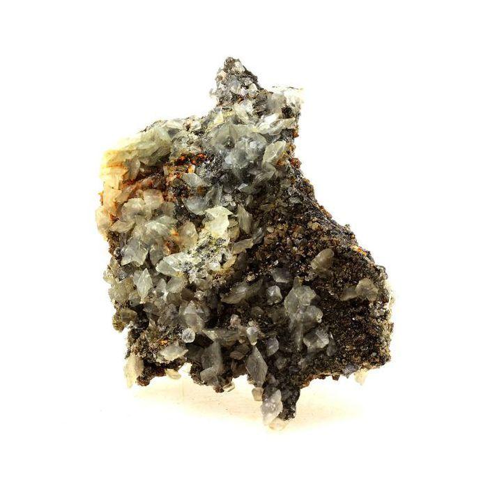 Pierres et Minéraux. Sphalerite + Calcite. 920.0 ct. Mine Troya, Pays Basque, Espagne.