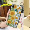 Oil Painting Waterproof Phone Case For Blackview A60 Pro Flower Durable Shockproof Phone Holder Wristband Fashion Design