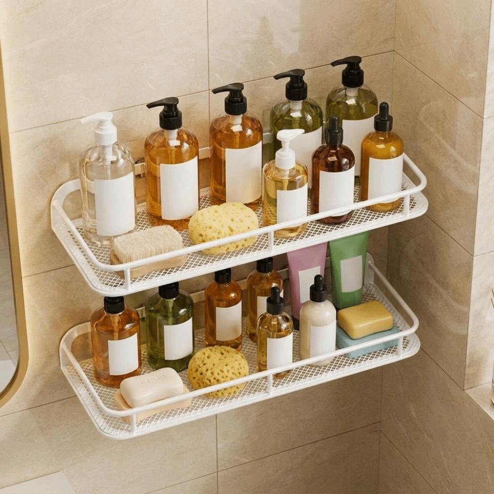 Large Capacity Shower Shampoo Rack Waterproof Cosmetic Storage Rack Kitchen Organizer Kitchen