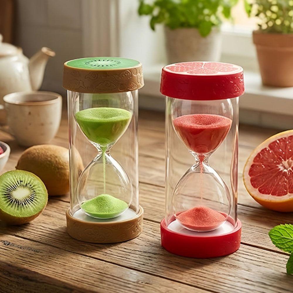 Colorful Fruit Sand Clock Creative Sandglass Timer Simple Sand Hourglass Timer Time Management