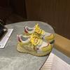 Весенне-летние новые модные серебристые кроссовки на платформе в стиле dad shoes, женские сетчатые дышащие и легкие повседневные спортивные кроссовки