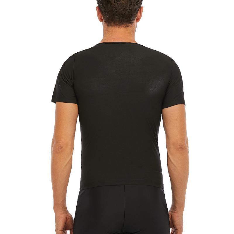 Мужской спортивный жилет для сауны, компрессионные футболки для улавливания тепла, спортивный костюм для сауны, тренировочные майки, корректирующее белье для похудения, формирователь талии, фитнес-рубашка