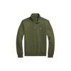 Polo Ss24 Solid Logo Embroidered Mock Neck Long Sleeve Sweatshirt Men Sweatshirt Dark-Sage-Green MNPOKNI16823467-300
