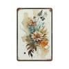 Красочные цветы акварель металлические знаки декор настенный художественный постер кафе-бар современная эстетика стиль картина для флориста гостиная
