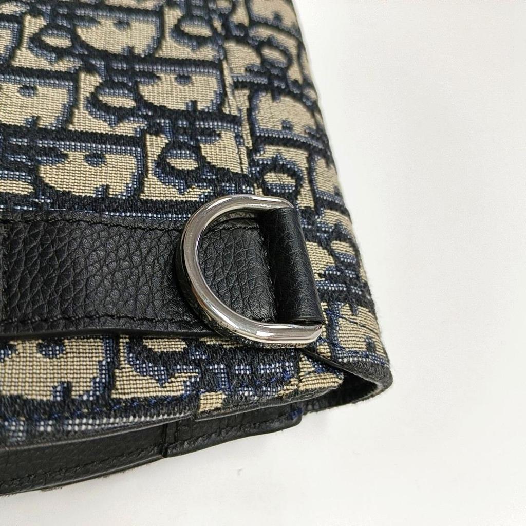 [Pre-Owned] Saddle Monogram Embroidered Leather Saddle Bag - Very Good #CE4WGB