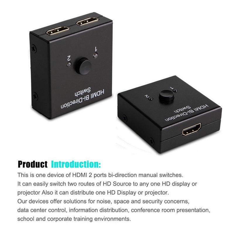 VAORLO Конвертер HDMI поддерживает передачу видео-аудио 4k HD для проектора PS4, телеприставки с низкой задержкой и переключателем