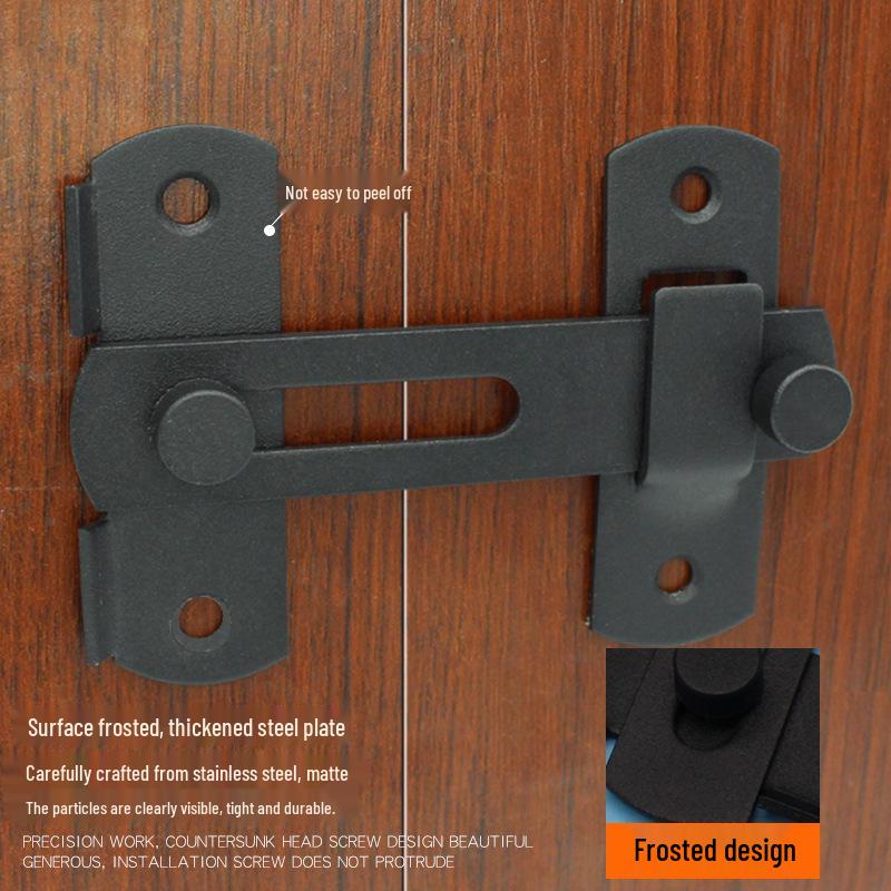 Нержавеющая сталь 90° Задвижка-шпингалет для раздвижных дверей для ванной комнаты и окон