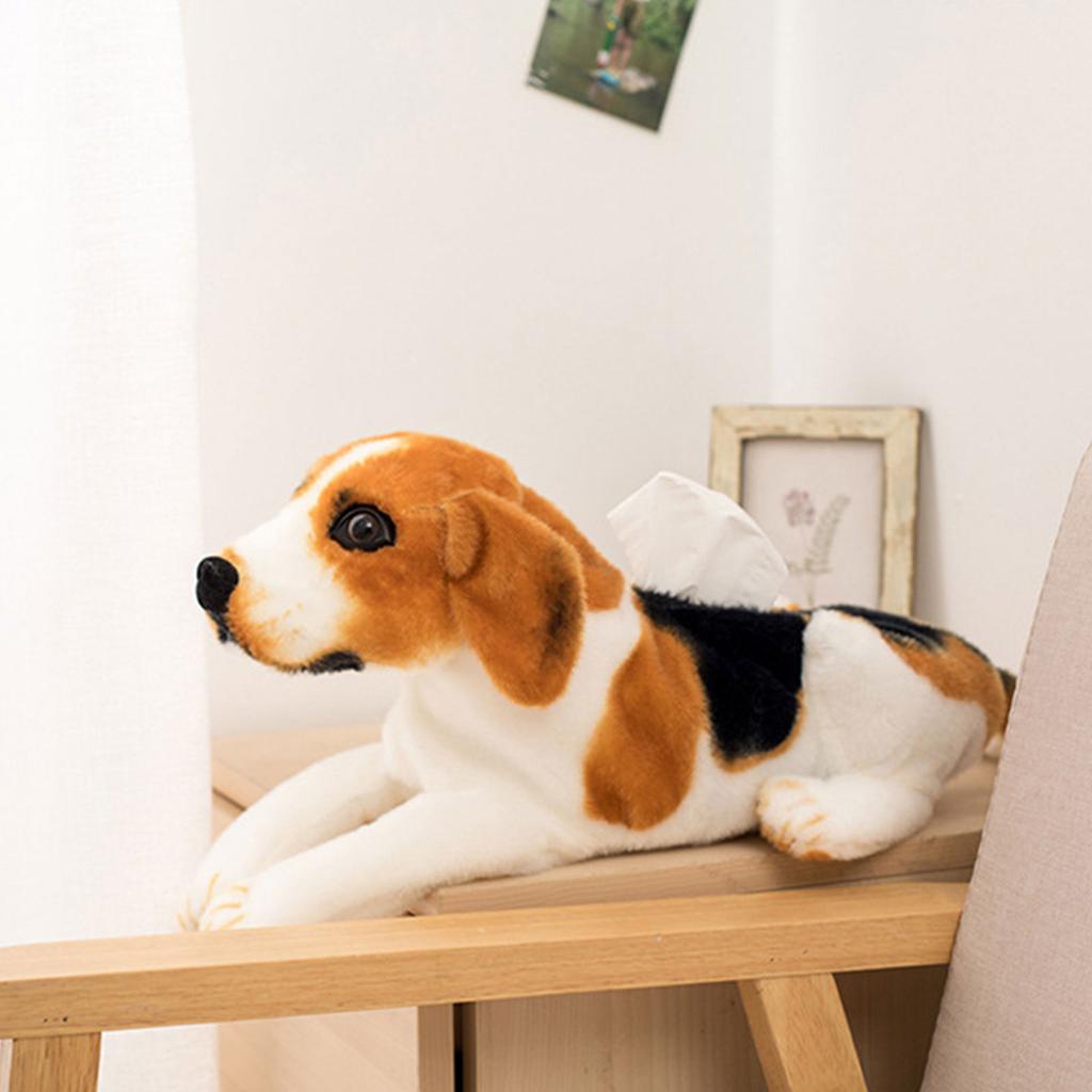 Чехол для коробки с салфетками в виде мультяшной собаки, симпатичный контейнер для бумажных полотенец, плюшевый держатель для салфеток, бытовой диспенсер для салфеток в форме животного