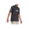 Adidas Short Sleeve Logo Print Crew Neck T-Shirt Men Tops Black JC7920