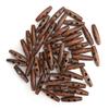 50Pcs 2.0x0.5in 2 Holes Buttons Olive Shape Sewing Buttons Wood Toggle Buttons  DIY Clothing